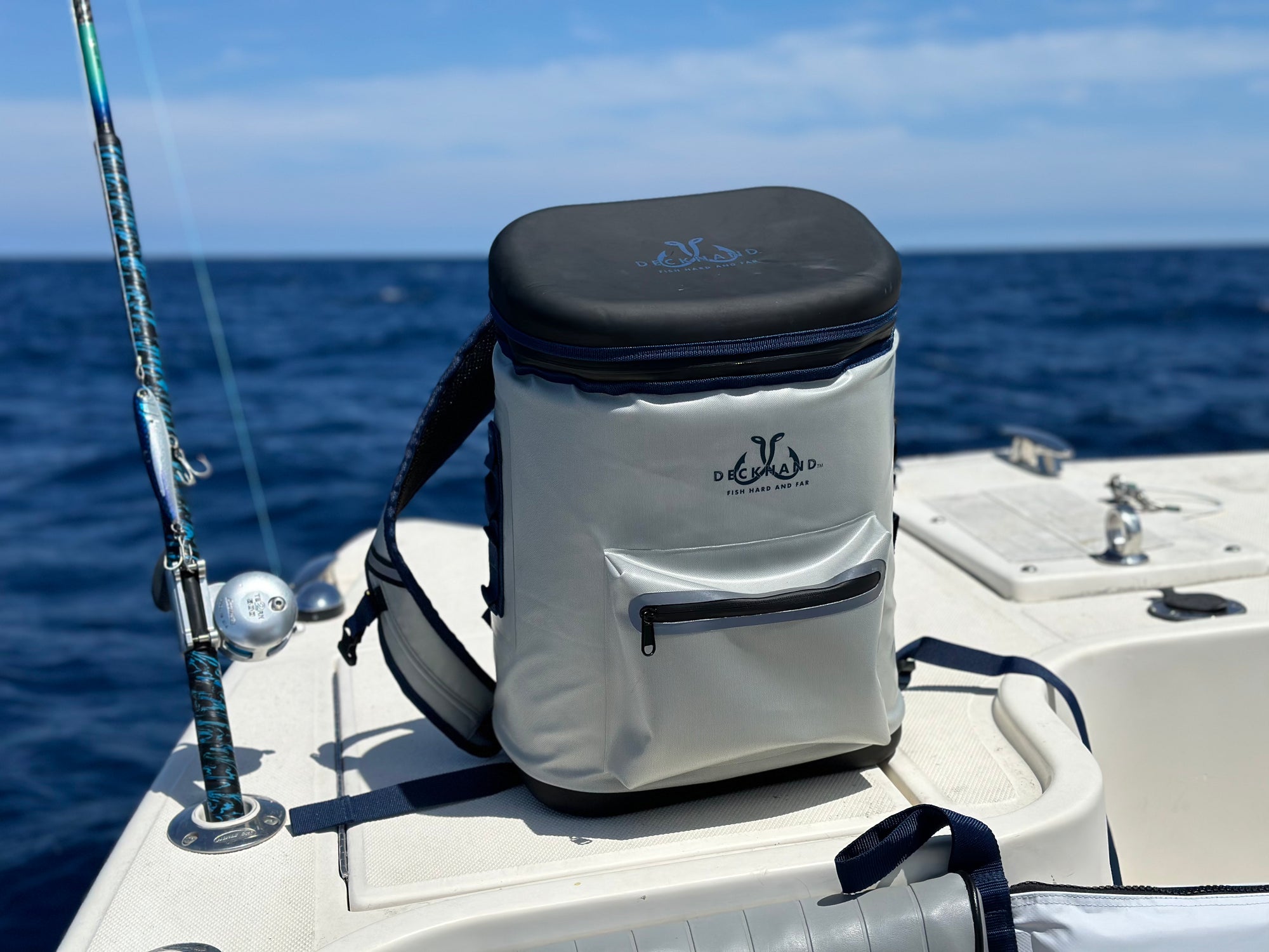 18-Can Soft Cooler Backpack on the water!