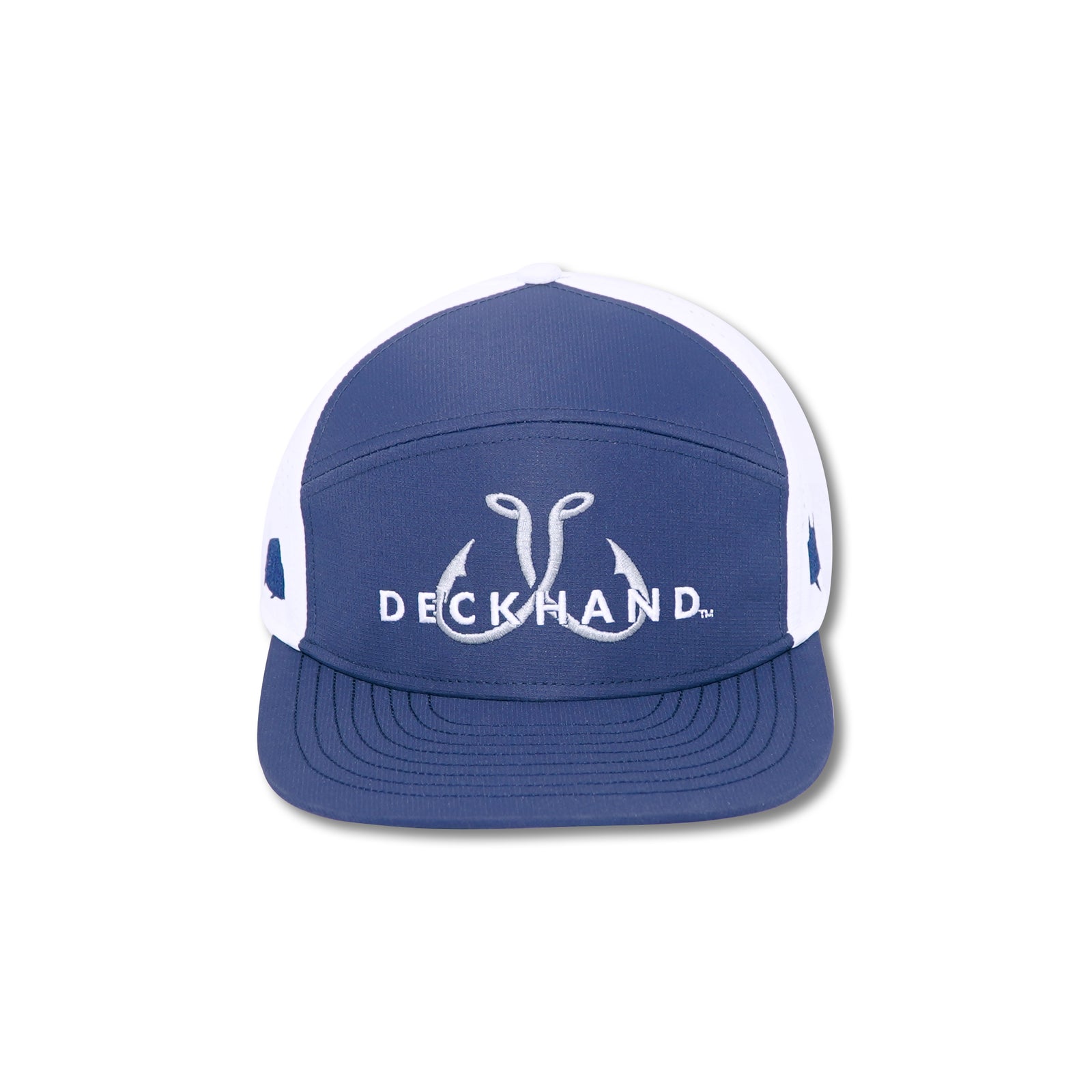 Deckhand Sports Aqua Hat - Navy & White